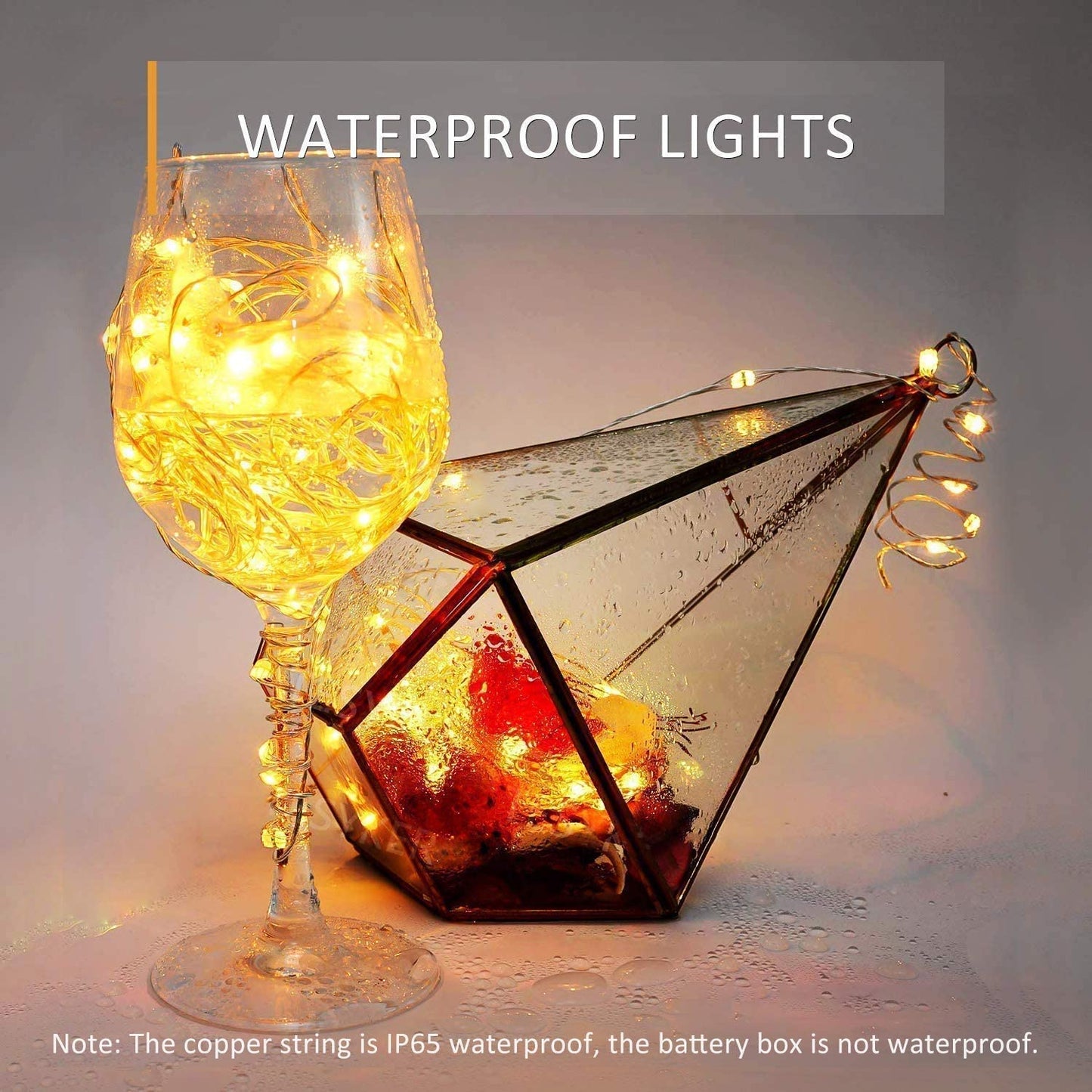 Warm White Fairy Lights Battery Operated
