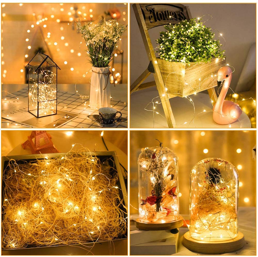 Warm White Fairy Lights Battery Operated